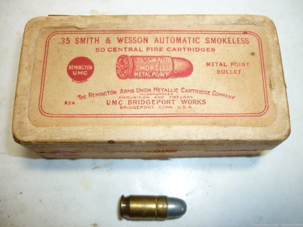 5rd - .35 S&W Auto 1920s - 35sw - UMC REMINGTON - SW Model 1913-img-1