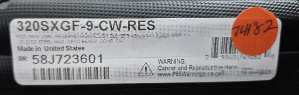 NIB SIG SAUER 320SXGF-9-SW-RES 9MM 3.9" CASE-img-17