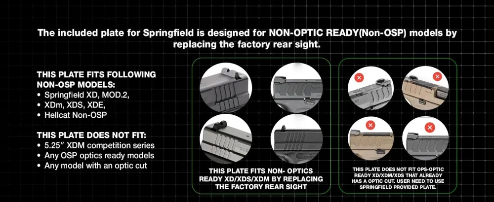 Springfield XD/XDS/XDM Optic Plate for Osight SE, Vortex Venom Enclosed-img-4