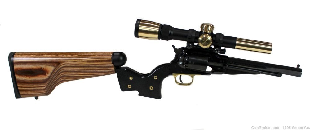 1858 Remington BP Revolver SBR & Matching Scope & Shoulder Stock - Pietta -img-0