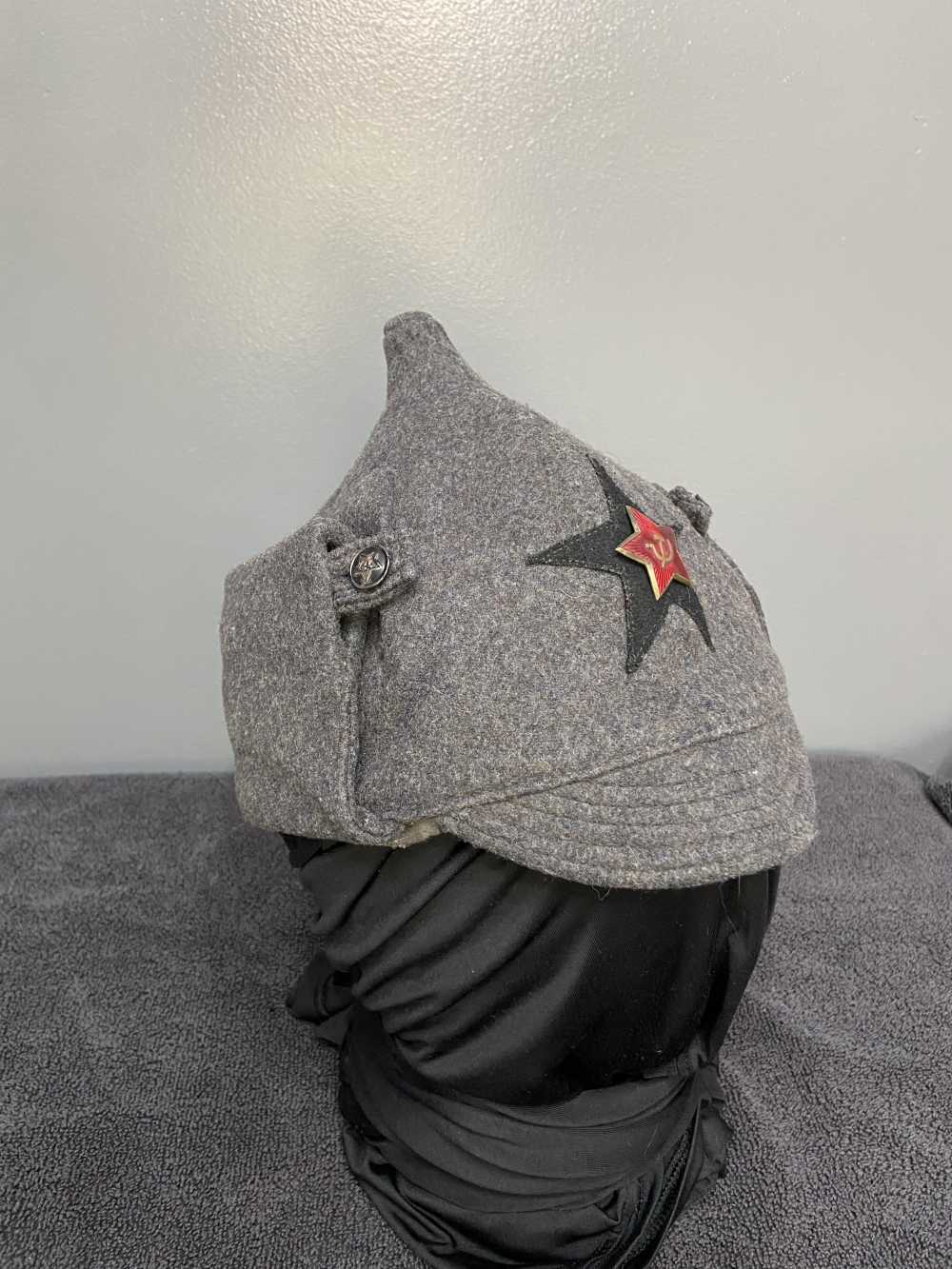 RARE ORIGINAL Early Soviet Russian Army m1935 Budenovka UNISSUED-img-0