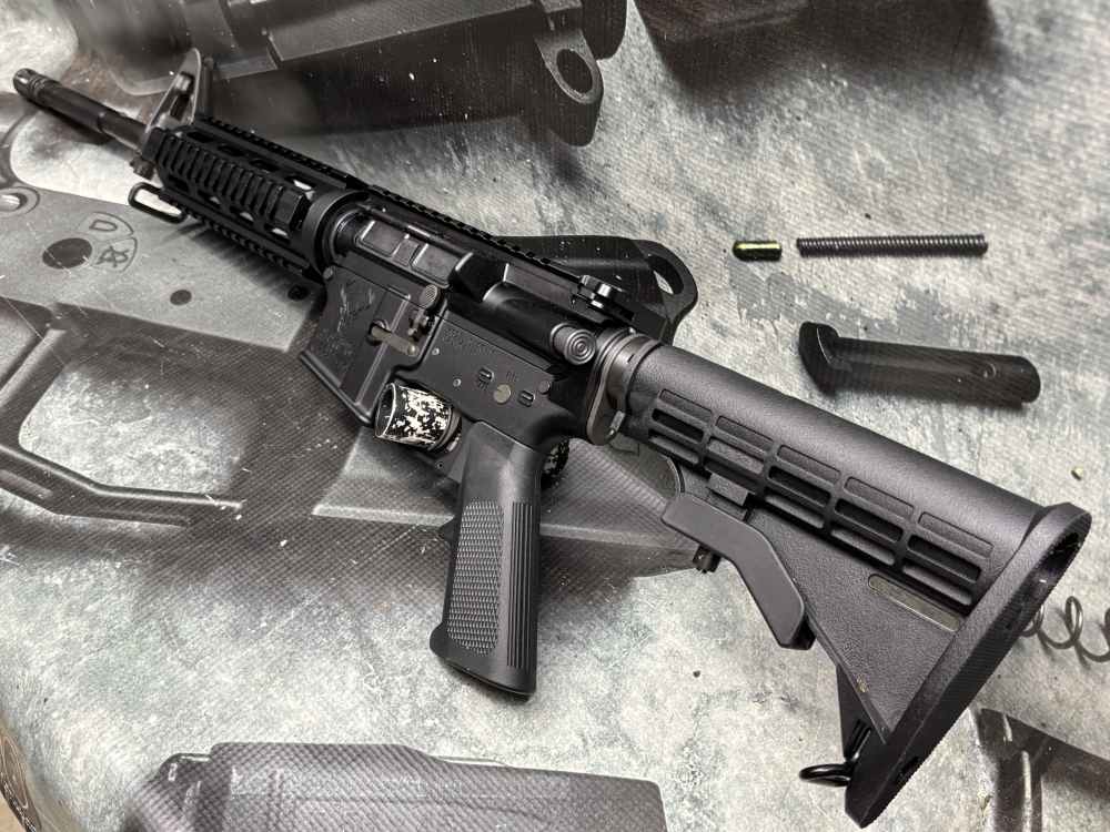 Left Hand Colt M4 SOCOM retro clone 16" 5.56 rifle Quad Stag-15 -img-7
