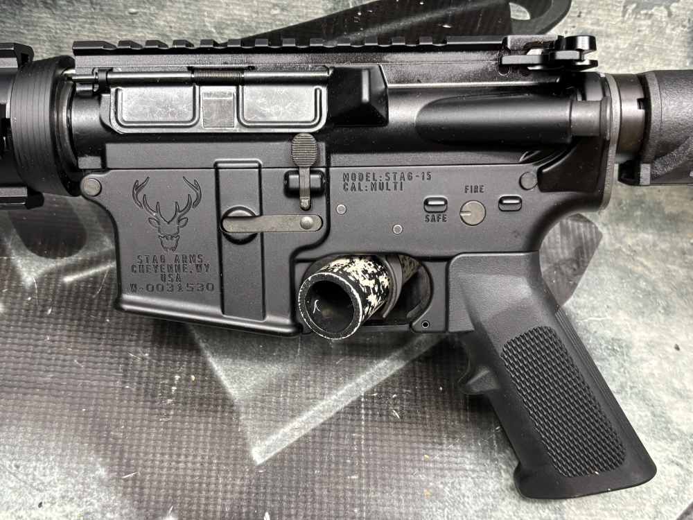 Left Hand Colt M4 SOCOM retro clone 16" 5.56 rifle Quad Stag-15 -img-2