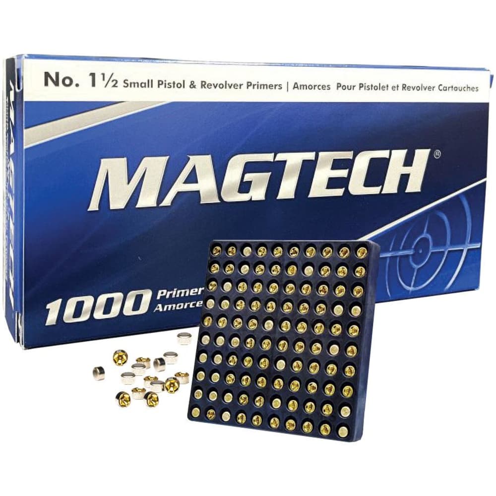 Magtech Small Pistol Primers No.1½ - 1000/ct lik cci 500 #500-img-0