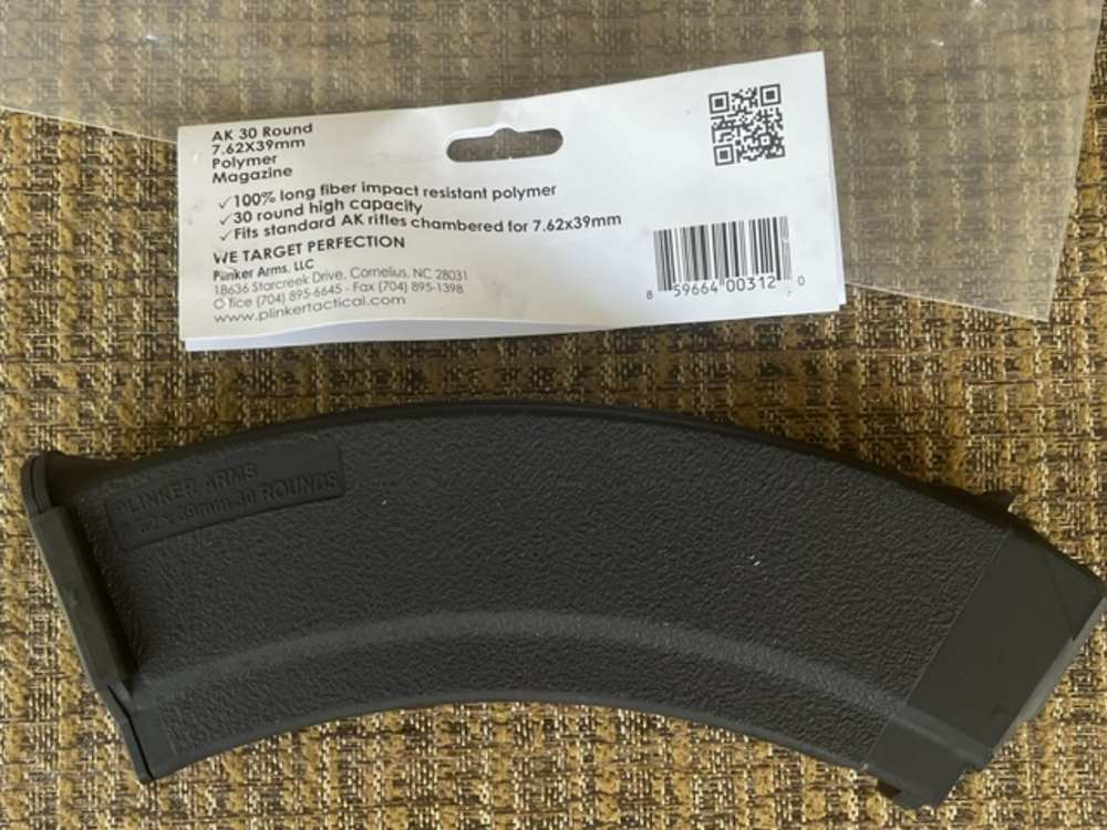 Plinker Tactical AK-47 7.62x39mm 30Rd AK47 Magazine Polymer NEW-img-0
