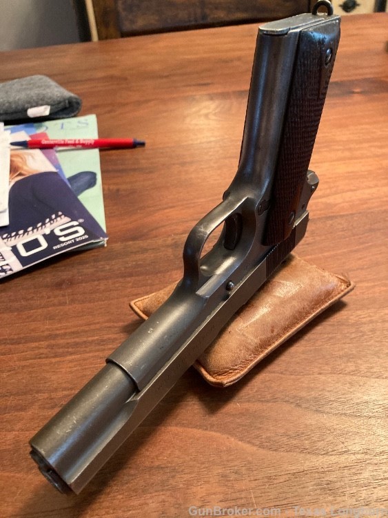 Colt M1903 32 WW2 General Holster Belt Rig and WW1 Colt M1911 45 Provenance-img-95