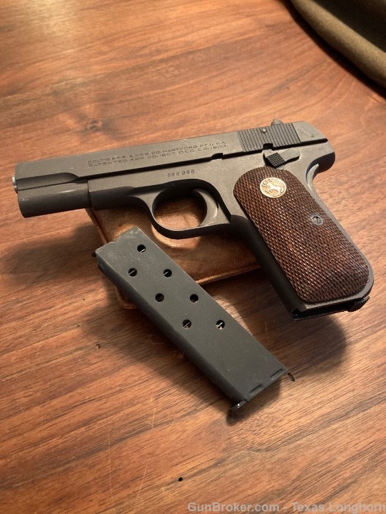 Colt M1903 32 WW2 General Holster Belt Rig and WW1 Colt M1911 45 Provenance-img-73