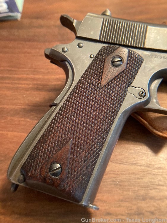 Colt M1903 32 WW2 General Holster Belt Rig and WW1 Colt M1911 45 Provenance-img-91