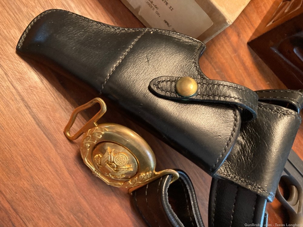 Colt M1903 32 WW2 General Holster Belt Rig and WW1 Colt M1911 45 Provenance-img-4