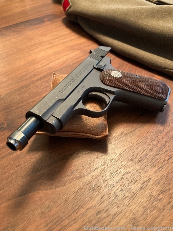 Colt M1903 32 WW2 General Holster Belt Rig and WW1 Colt M1911 45 Provenance-img-79
