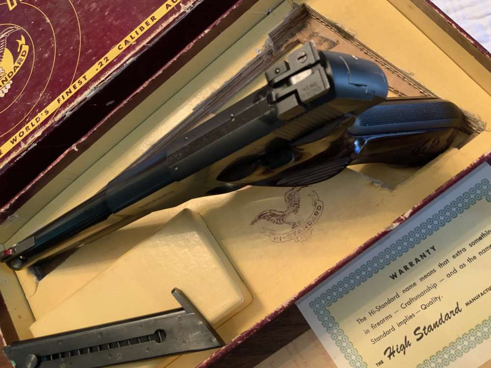 High Hi Standard *SUPERMATIC* Model S-101 .22 LR Pistol Mint-NIB 1955 98%+-img-8