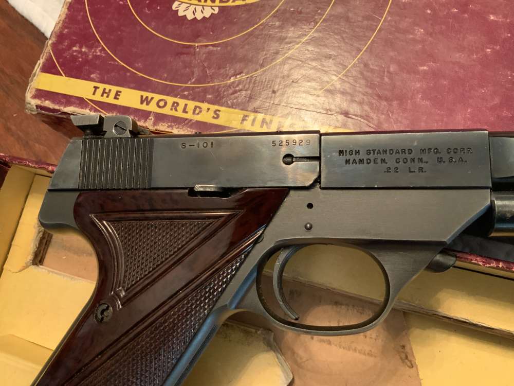 High Hi Standard *SUPERMATIC* Model S-101 .22 LR Pistol Mint-NIB 1955 98%+-img-7