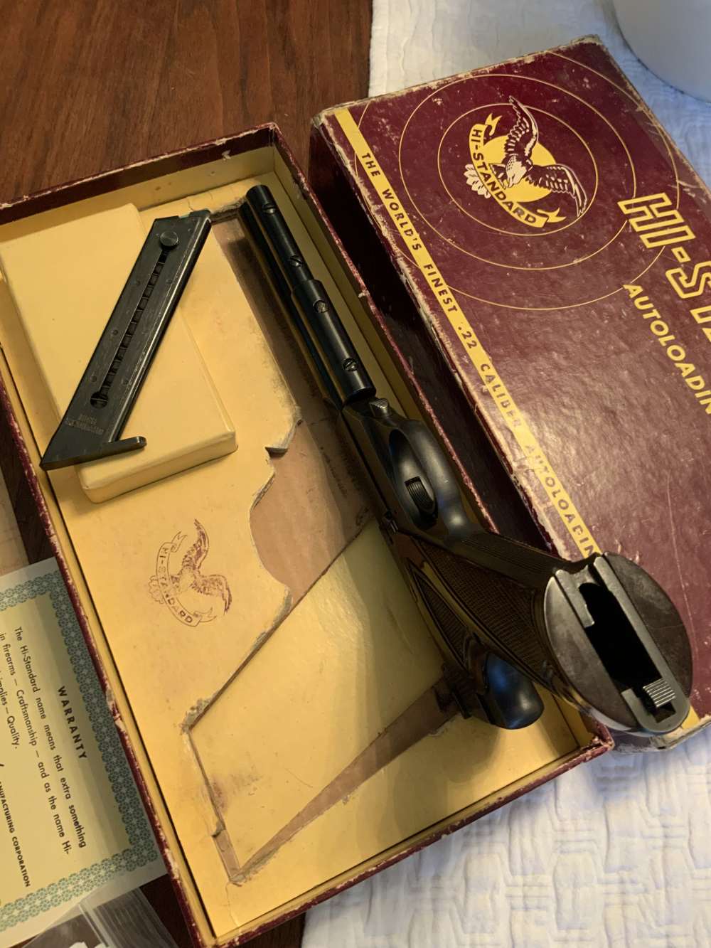 High Hi Standard *SUPERMATIC* Model S-101 .22 LR Pistol Mint-NIB 1955 98%+-img-4