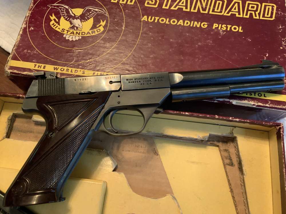 High Hi Standard *SUPERMATIC* Model S-101 .22 LR Pistol Mint-NIB 1955 98%+-img-6
