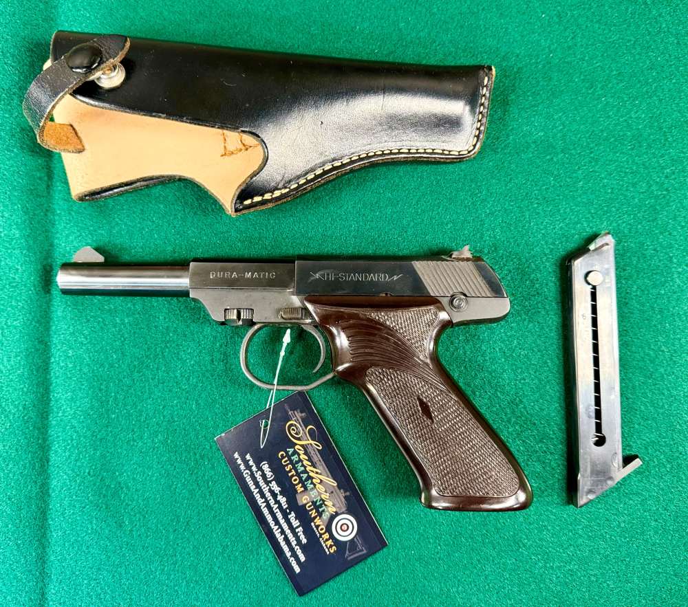 High Standard Dura-Matic M-101 .22LR Pistol. 6.75", 1 Mag & Holster-img-1