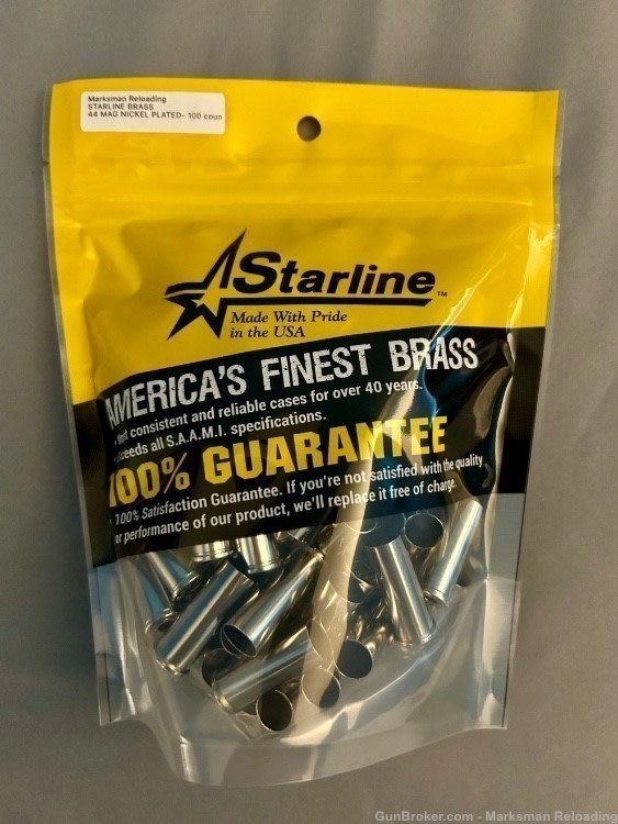 Starline 44 MAG brass Nickel Plated - 200 count-img-1