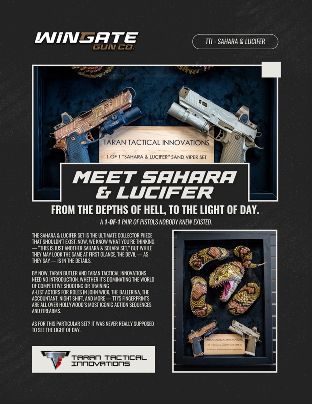Prototype Sand Viper Set - Sahara & Lucifer - 18k Rose Gold - 1 of 1-img-2