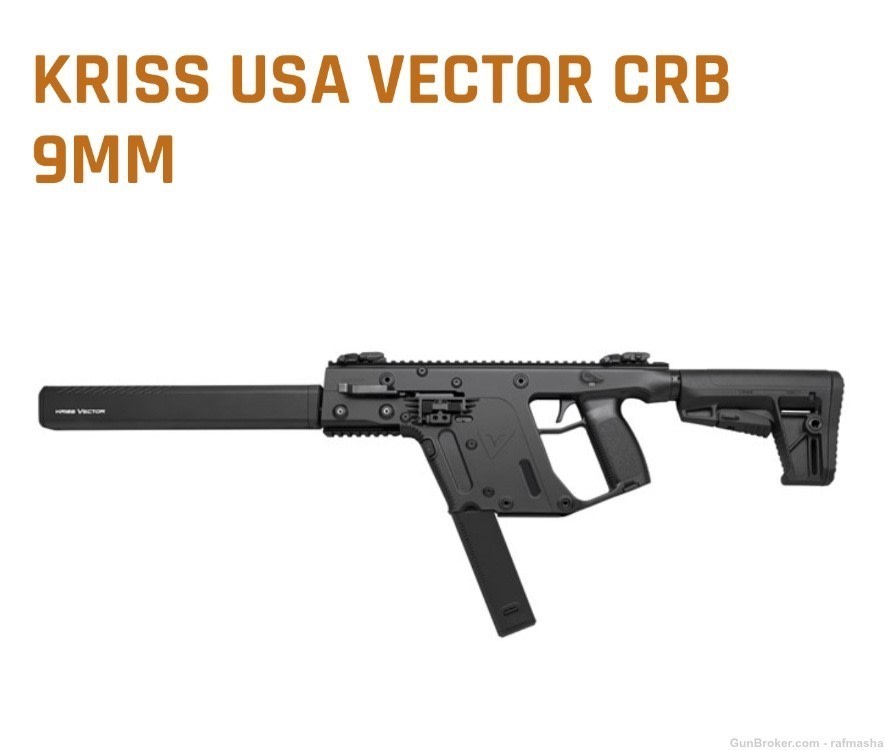 Kriss USA Vector CRB G2 9mm 16” Black 40+1-img-0