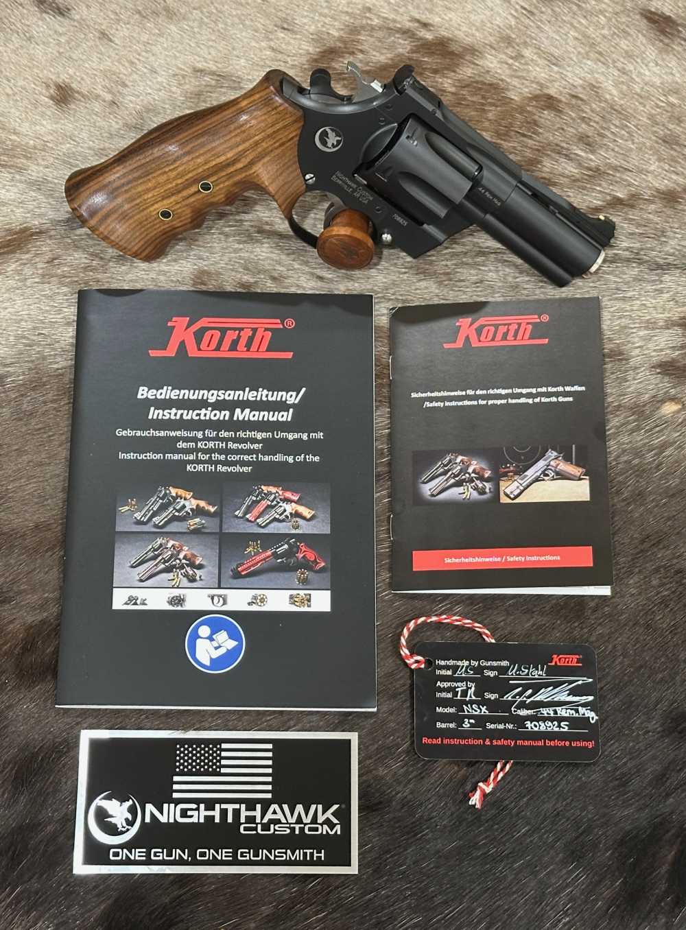 KORTH MONGOOSE 44 REMINGTON MAGNUM 3" NIGHTHAWK CUSTOM-img-20