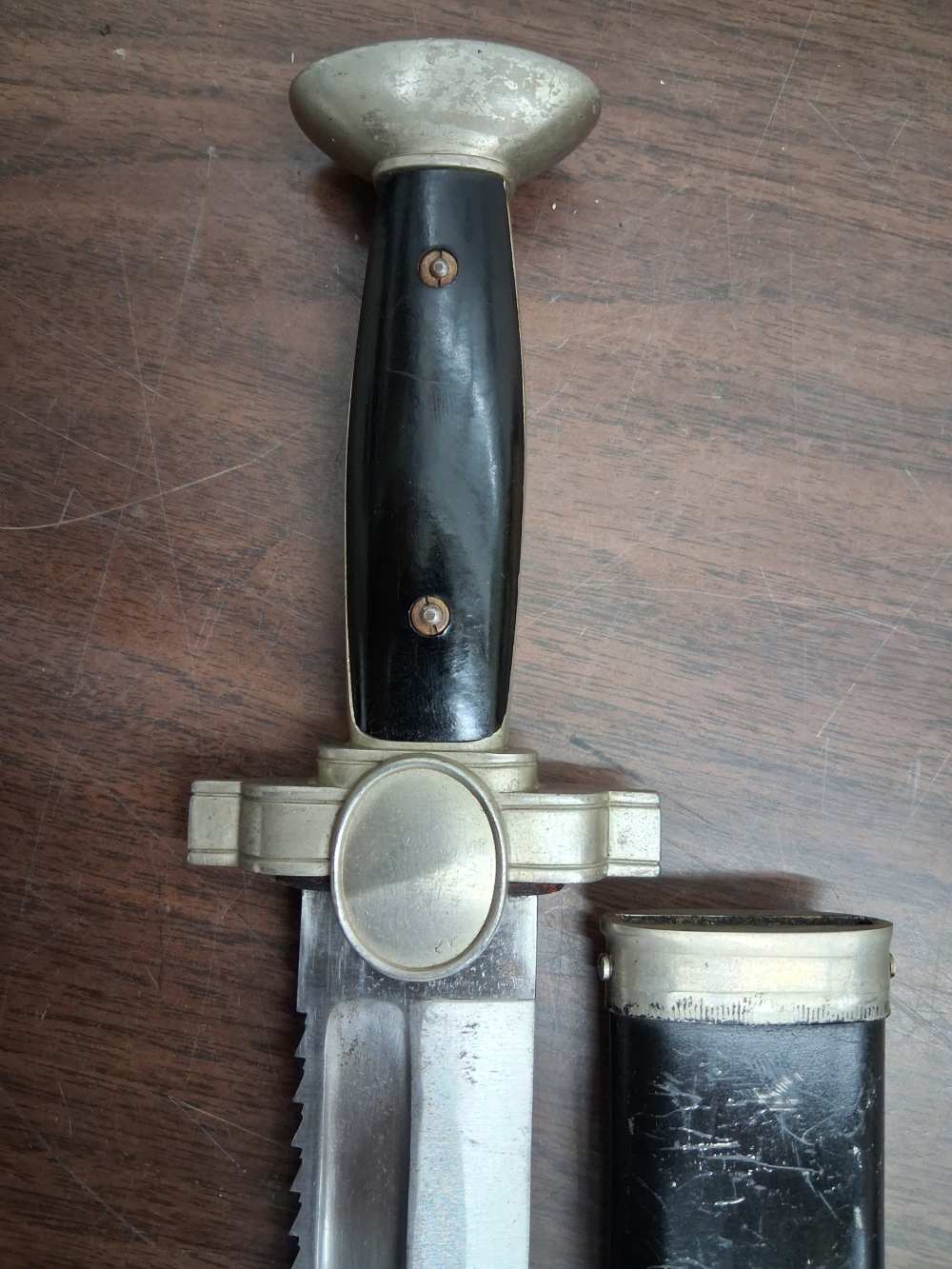 WW2 GERMAN RED CROSS DAGGER & SCABBARD-img-6