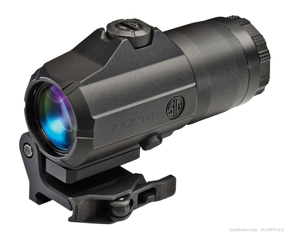 SIG SAUER JULIET4 MAGNIFIER 4X24MM QUICK DISCONNECT MOUNT BLACK FINISH-img-0