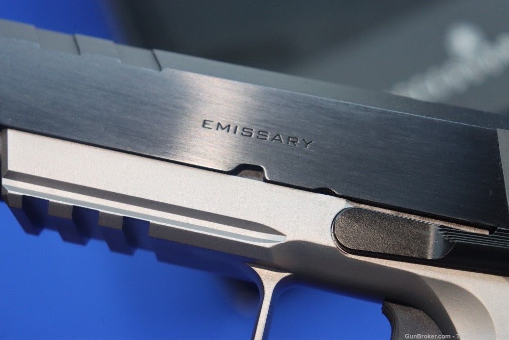 Springfield Armory Model Emissary 1911 Pistol 9MM 5" Stainless 2-TONE RAIL-img-12