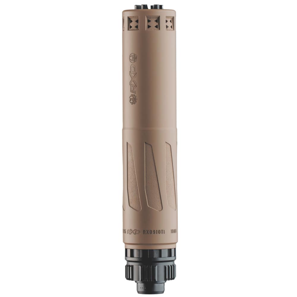 Dead Air RXD 910Ti Optimized 9mm / 10mm Bore Titanium Suppressor - FDE-img-0