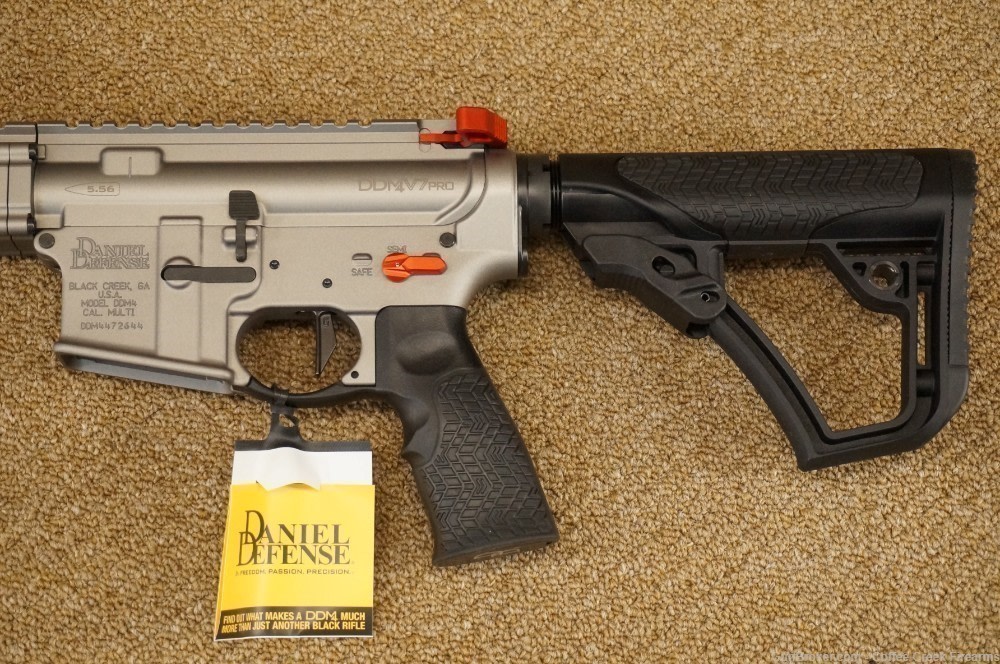 Daniel Defense DDM4V7 Pro Gun Metal Gray 18" Rifle 5.56 DDM4 V7 Pro NEW-img-4