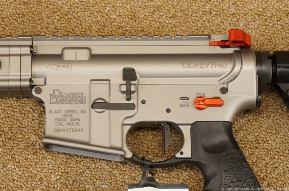 Daniel Defense DDM4V7 Pro Gun Metal Gray 18" Rifle 5.56 DDM4 V7 Pro NEW-img-5