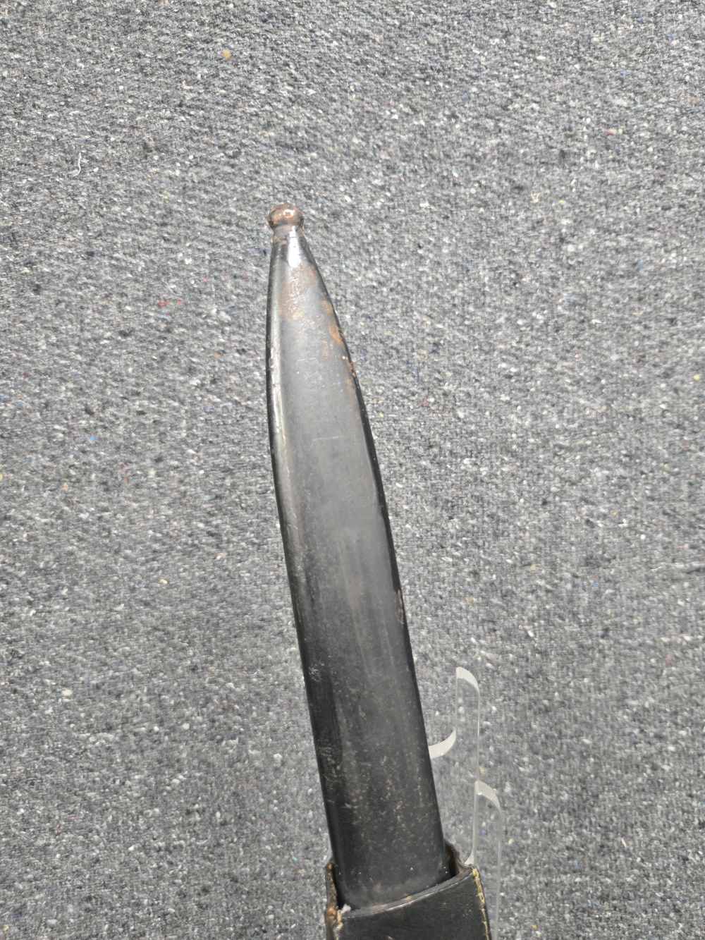 Post-War Etched WWII K98k Bayonet w/ SS Motto and 1st Waffen SS Division-img-2