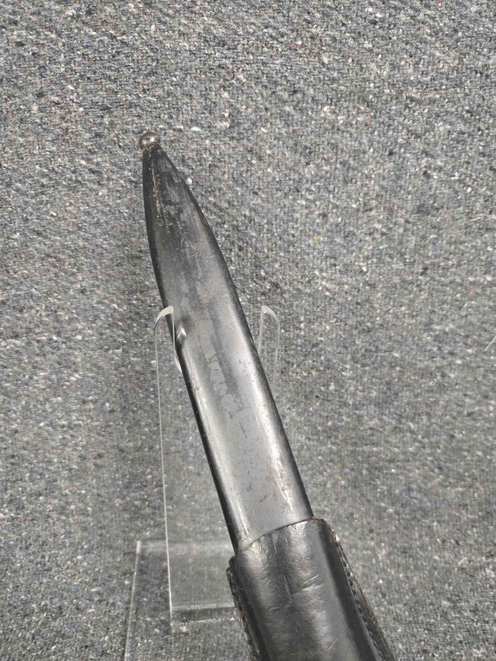 Post-War Etched WWII K98k Bayonet w/ SS Motto and 1st Waffen SS Division-img-11