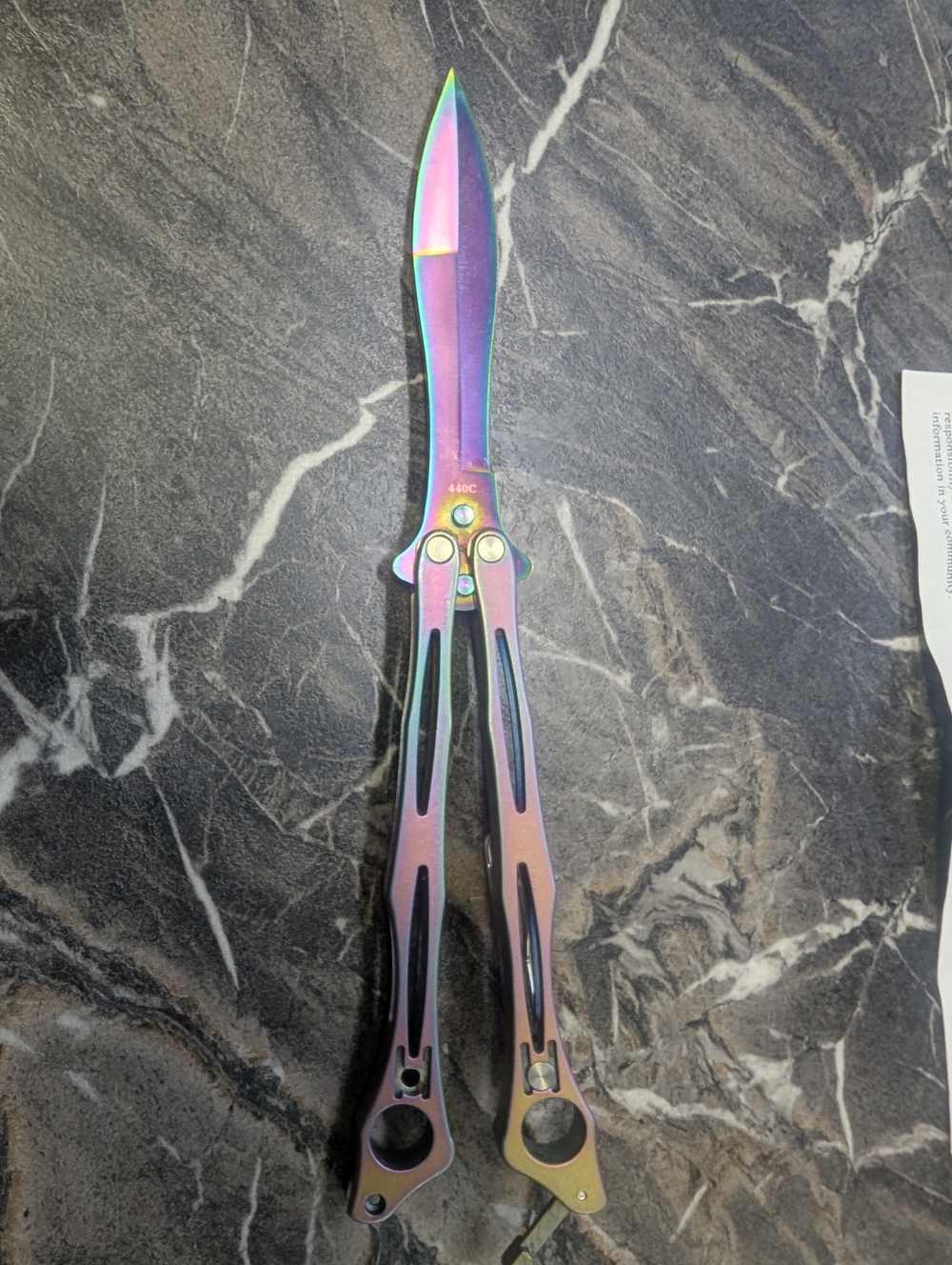 Spyderco Spyderfly Butterfly Pocket Knife B01PRB Rainbow-img-17