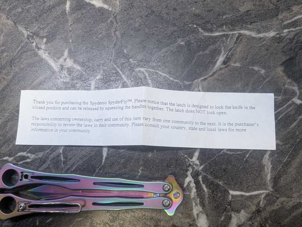 Spyderco Spyderfly Butterfly Pocket Knife B01PRB Rainbow-img-5