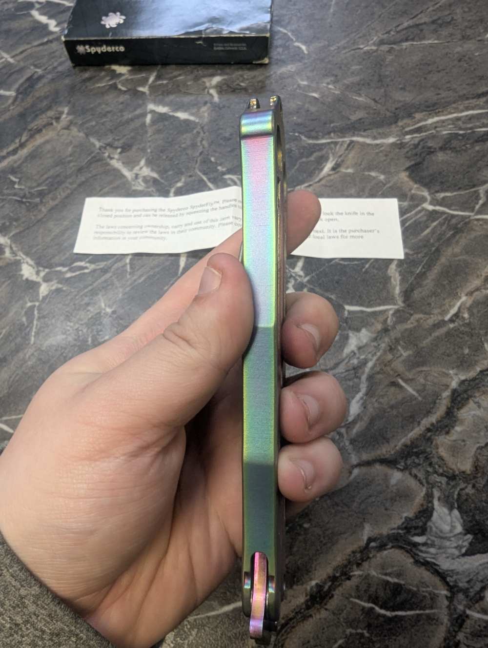 Spyderco Spyderfly Butterfly Pocket Knife B01PRB Rainbow-img-15