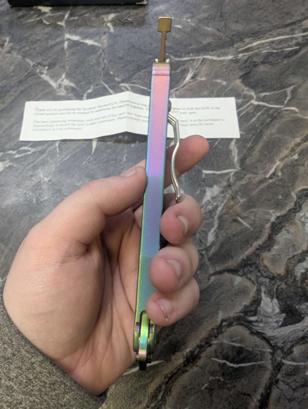 Spyderco Spyderfly Butterfly Pocket Knife B01PRB Rainbow-img-14