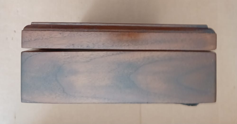 Walnut & Glass Top Presentation Display Case-img-3