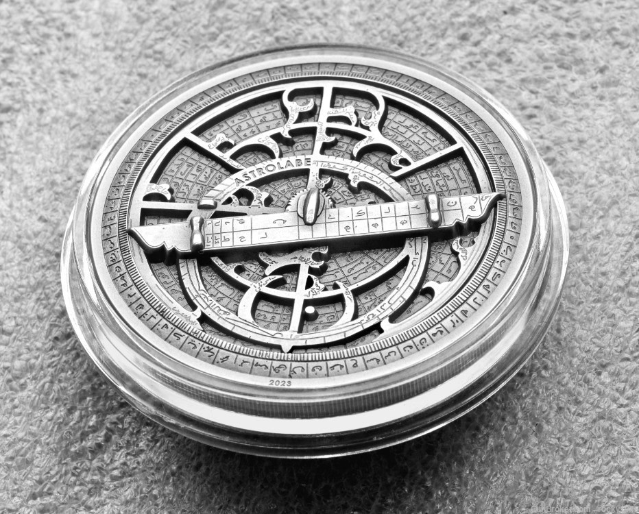 2023 - ASTROLABE - Historical Instruments 2oz silver coin-img-1