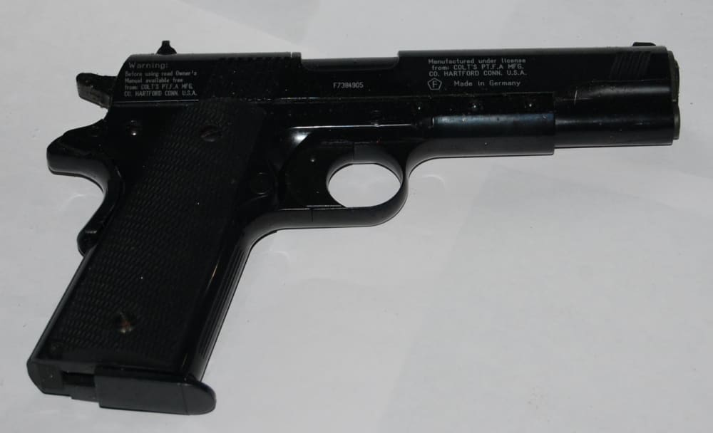 Colt Government Model 1911 A1 Repeating Air Pistol .177 Caliber w/ Box-img-1
