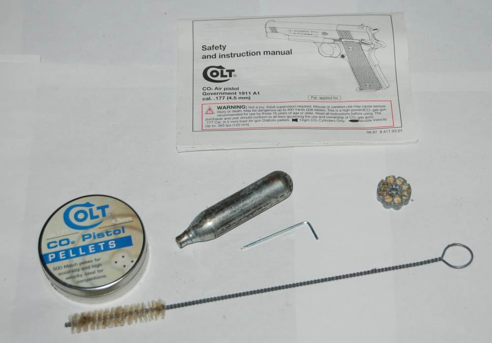 Colt Government Model 1911 A1 Repeating Air Pistol .177 Caliber w/ Box-img-14