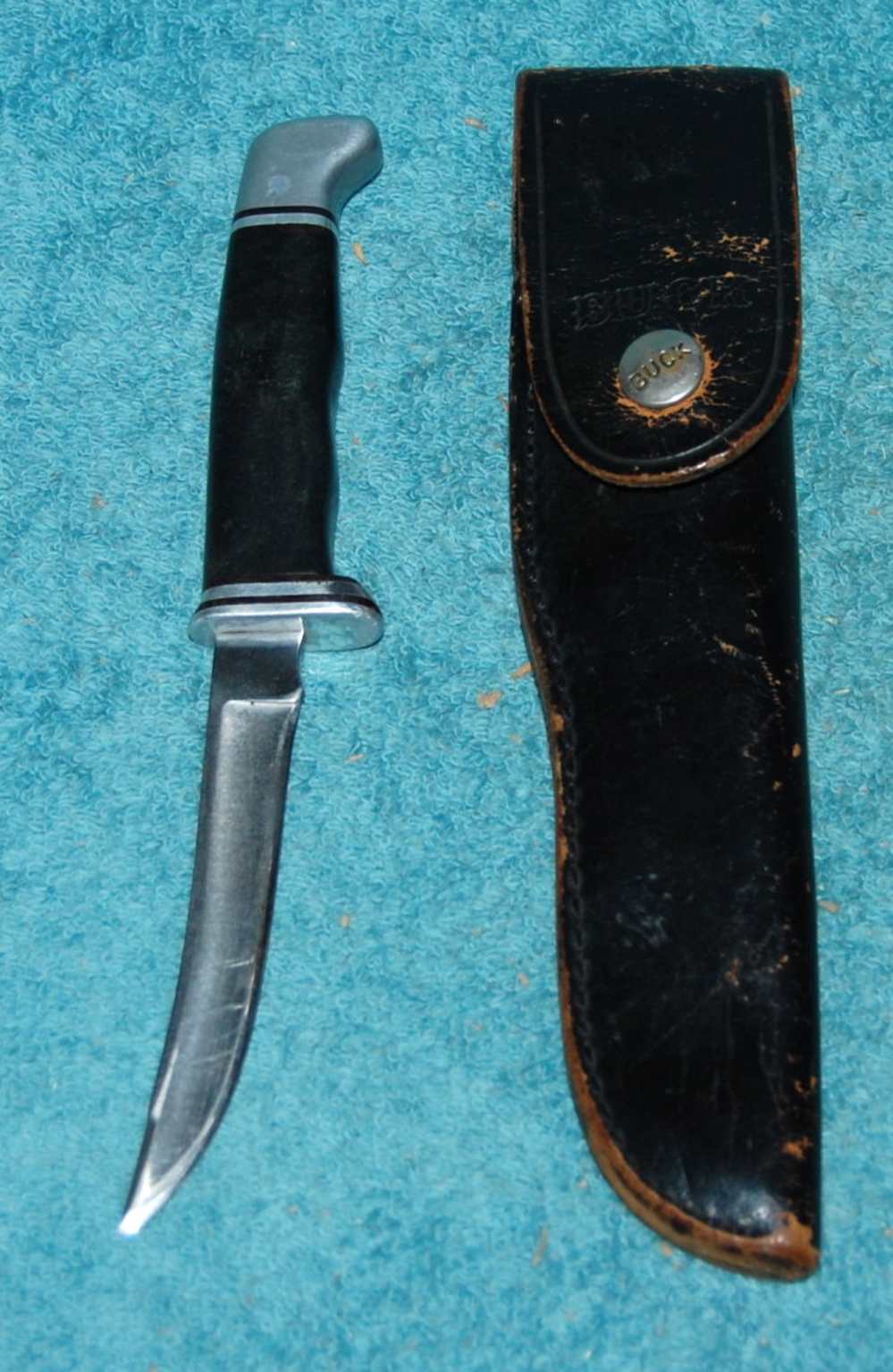 Buck # 118 Fixed Blade Knife w/ Sheath 4 3/8" Blade-img-0