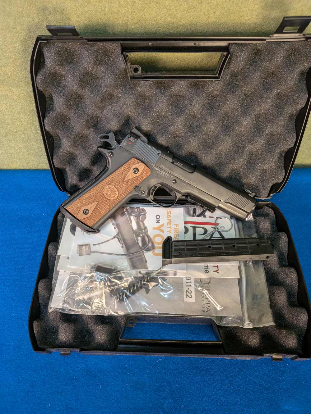 Chiappa Firearms 22LR 1911-22 Custom 5" Barrel Pistol-img-0