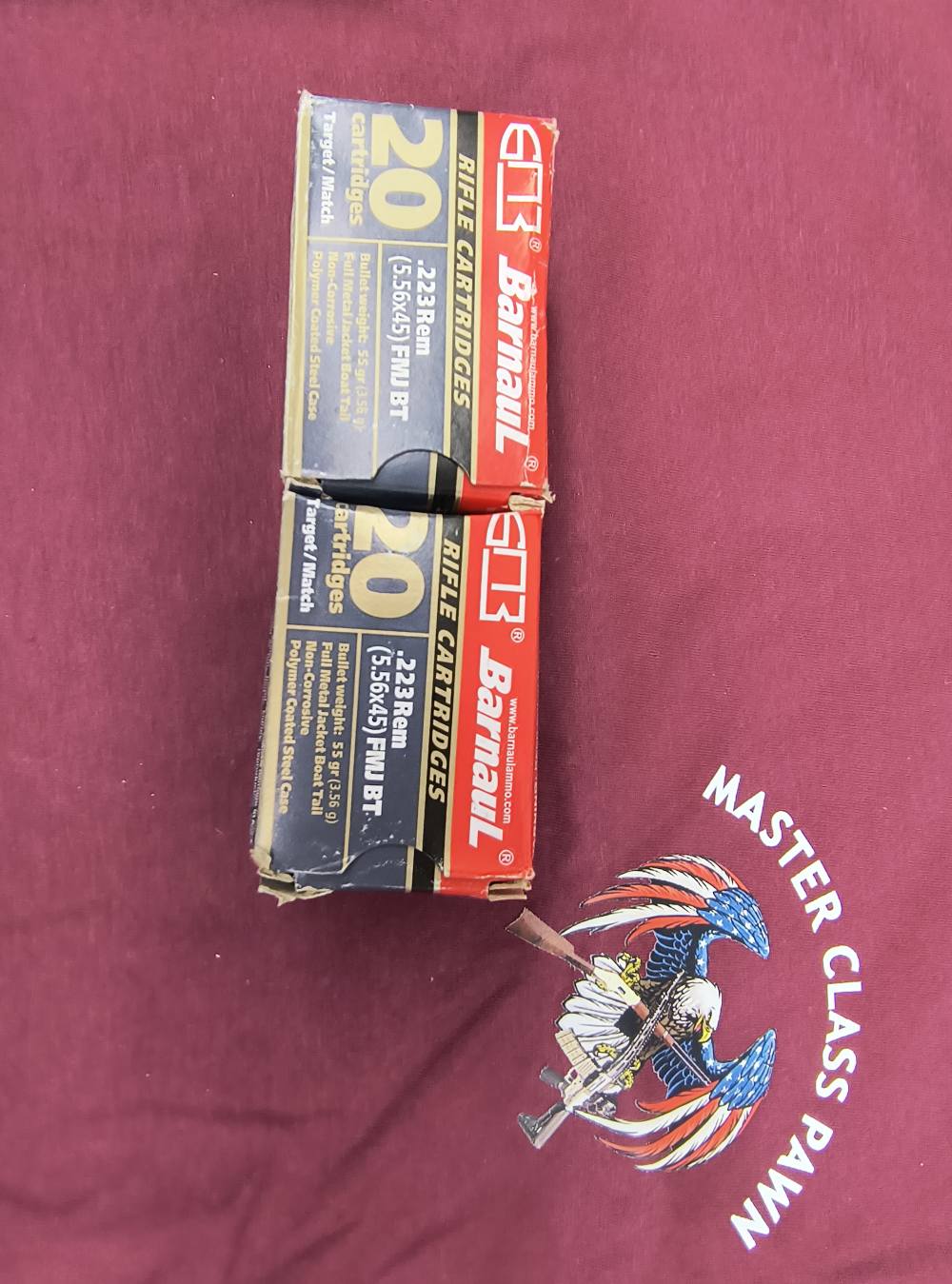 2 BOXES OF BARNAUL .223 REM FMJ BT 55 GR-img-1