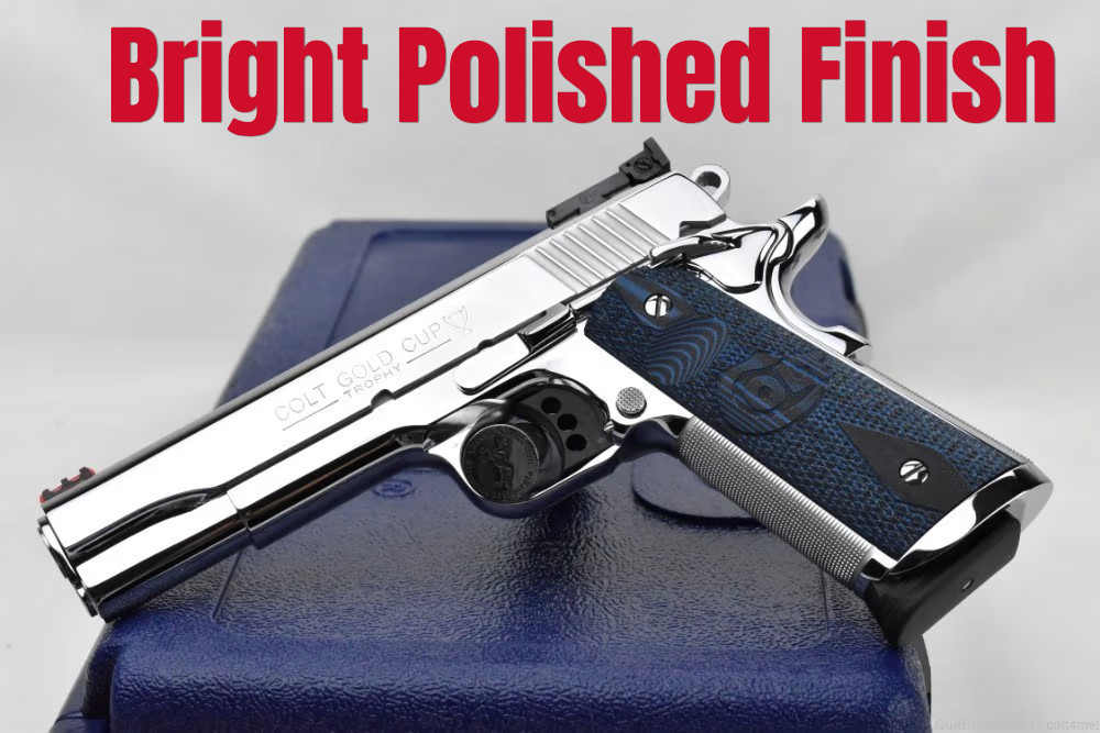Bright Polished Colt Gold Cup Trophy .45 ACP National Match O5070XE - NEW  -img-0