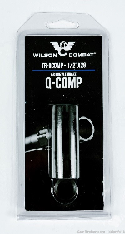 Wilson Combat TR-Q Comp Muzzle Brake ½”x 28, Black-img-1