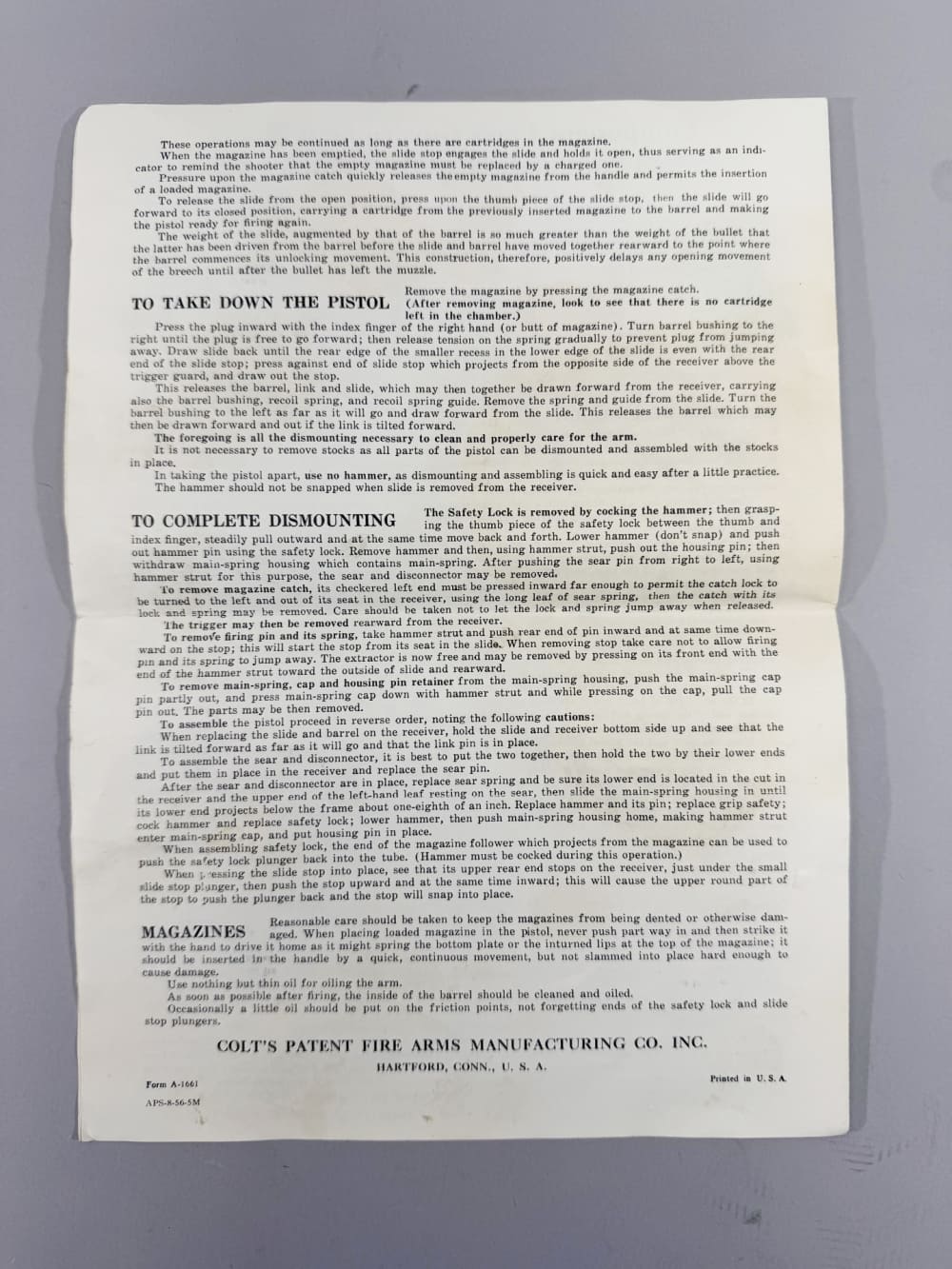Colt Government Model .45 ACP (1957) – Colt Archive Letter – Original Box -img-28