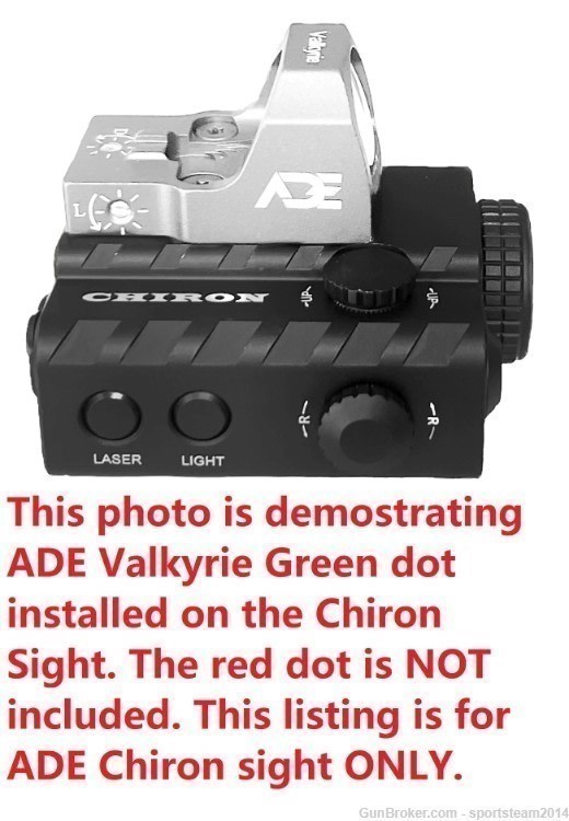 AR15 ADE Chiron Flashlight +Green Laser+ Plate for Holosun 407C/407K/507K-img-1