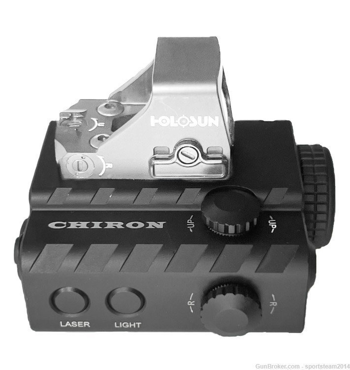 AR15 ADE CHIRON Flashlight+Green Laser+Plate for Shield RMS/RMSc RED DOT-img-0