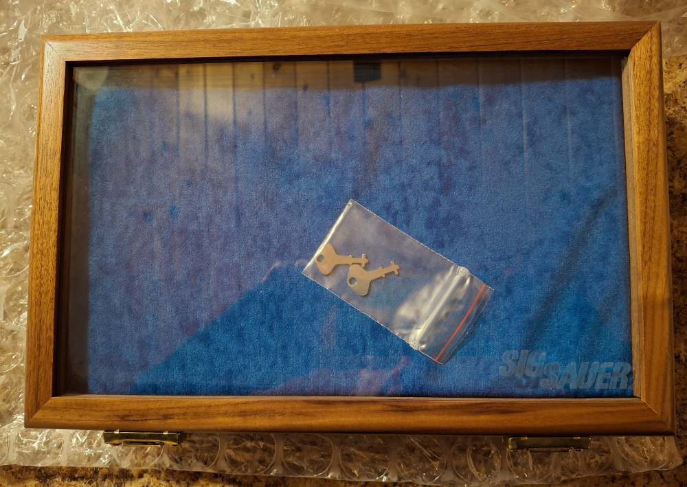 Vintage Sig Sauer Locking Display Case 14" x 9" x 3"-img-0