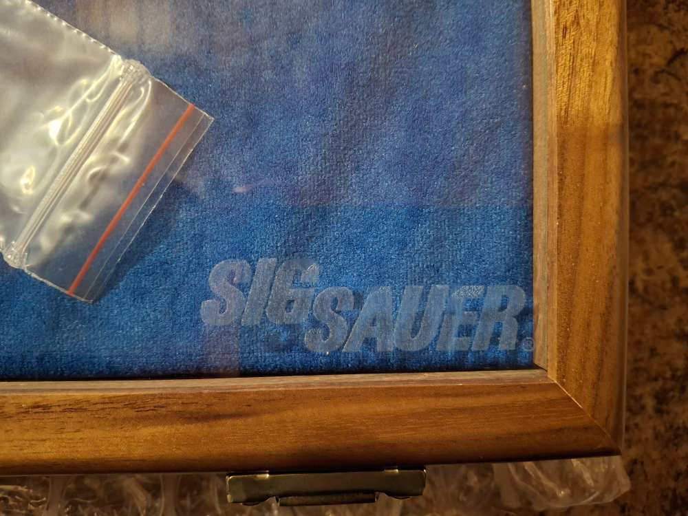 Vintage Sig Sauer Locking Display Case 14" x 9" x 3"-img-1