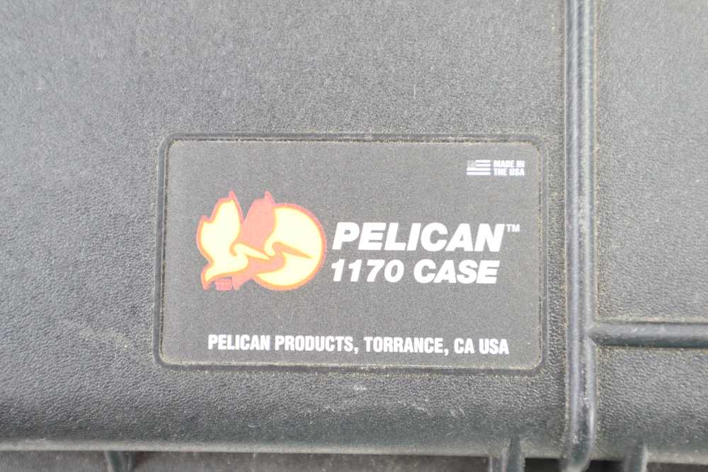 Very Nice Gently Used Black Pelican 1170 Pistol Watertight Protector Case-img-1